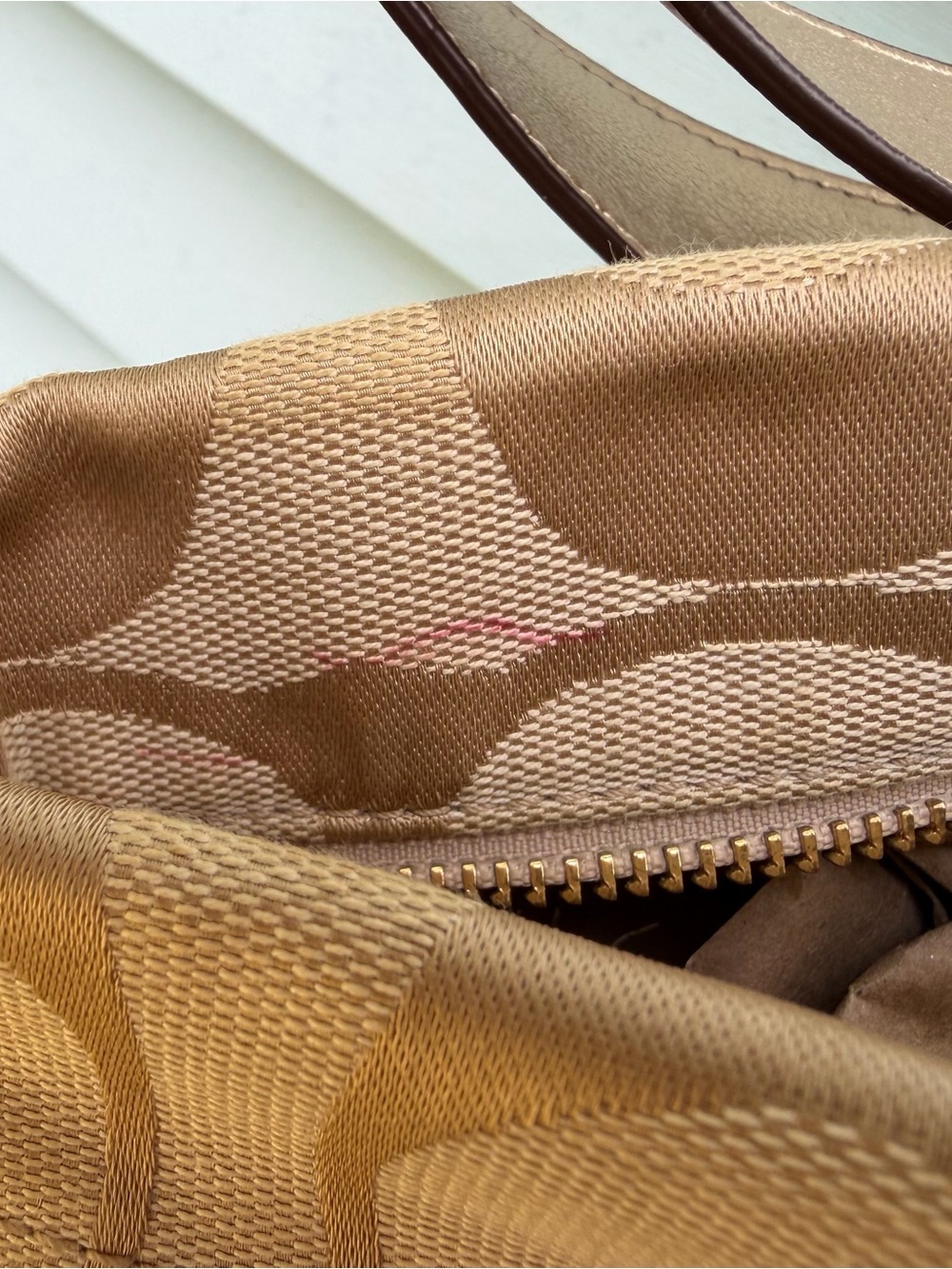 Coach Beige Signature Canvas Hobo Shoulder Bag - Picture 11 of 16